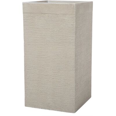 Beliani DION Beige korkea savinen kukkaruukku puutarhaan ja ulos Beliani DION Beige korkea savinen kukkaruukku puutarhaan ja ulos
