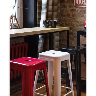 Beliani Set 2 valkoista metallipystylle - Bar Stools Beliani Set 2 valkoista metallipystylle - Bar Stools