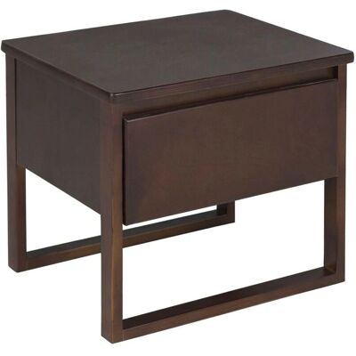 Table de nuit en pin foncé avec tiroir - Table de nuit - Publicité Table de nuit en pin foncé avec tiroir - Table de nuit - Publicité