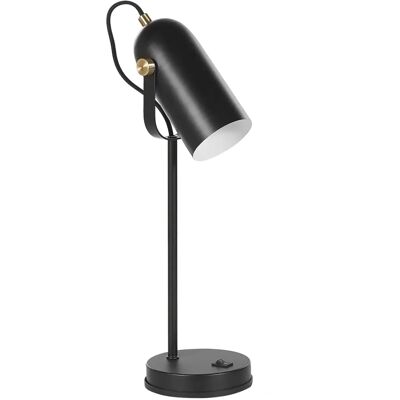 Beliani Schreibtischlampe TYRIA - Verstellbar Metall Schwarz - Home Office Licht Beliani Schreibtischlampe TYRIA - Verstellbar Metall Schwarz - Home Office Licht