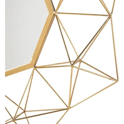 Beliani GAILLAC Wandspiegel - 80 cm Gold Dekoratives Akzentstück Beliani GAILLAC Wandspiegel - 80 cm Gold Dekoratives Akzentstück