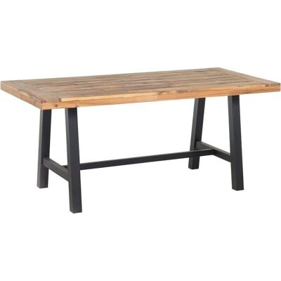 Beliani - Moderni akaciapuutarhapöytä - 170x80cm - Musta Beliani - Moderni akaciapuutarhapöytä - 170x80cm - Musta