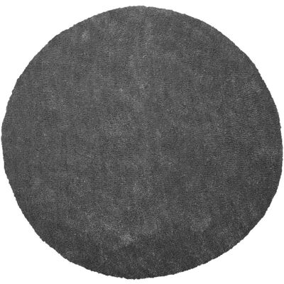 Beliani Modelo Alfombra Redonda Gris Oscuro Beliani Modelo Alfombra Redonda Gris Oscuro