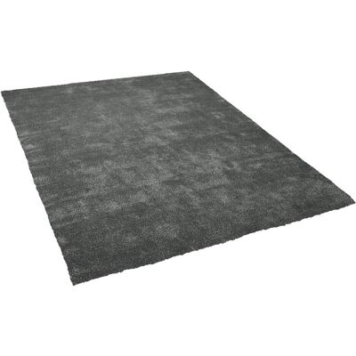 Tapis shaggy Gris Foncé Beliani - Carré 200x200cm - Publicité Tapis shaggy Gris Foncé Beliani - Carré 200x200cm - Publicité