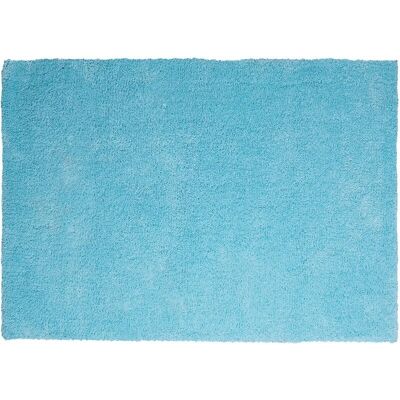 Tapis Shaggy Bleu Beliani - 140x200cm Moderne - Publicité Tapis Shaggy Bleu Beliani - 140x200cm Moderne - Publicité