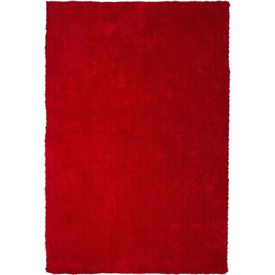 Tapis Poils Longs Beliani - Rouge - 140 x 200 cm - Moderne - Publicité Tapis Poils Longs Beliani - Rouge - 140 x 200 cm - Moderne - Publicité
