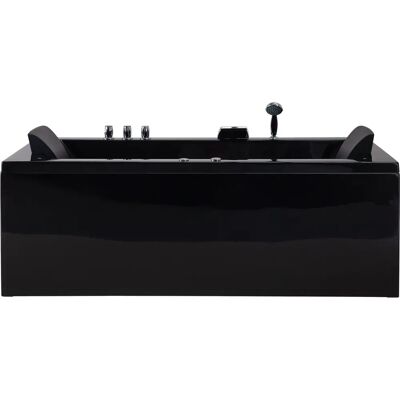 Beliani Musta akryylikylpyamme - Vasen puoli - 183x90 cm Beliani Musta akryylikylpyamme - Vasen puoli - 183x90 cm
