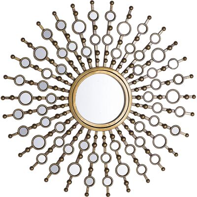 Beliani Wandspiegel BLOIS - 70cm Gold Sonnenstrahlen Vintage Wanddeko Beliani Wandspiegel BLOIS - 70cm Gold Sonnenstrahlen Vintage Wanddeko