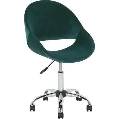 Sedia da ufficio in velluto verde con altezza regolabile - Sedia da ufficio Sedia da ufficio in velluto verde con altezza regolabile - Sedia da ufficio