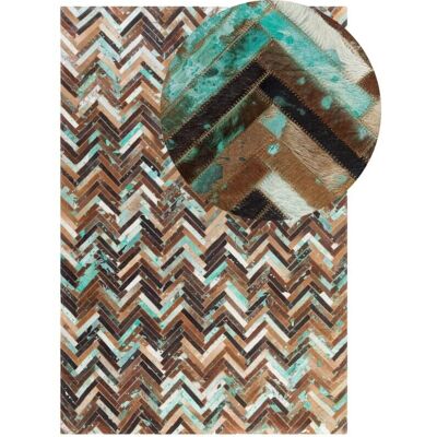 Alfombra de piel de vaca multicolor Beliani 140 x 200 cm - Rug Alfombra de piel de vaca multicolor Beliani 140 x 200 cm - Rug