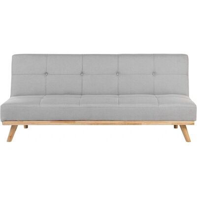 Sofá Cama Beliani 3 Plazas Gris Claro - Sofá Cama Sofá Cama Beliani 3 Plazas Gris Claro - Sofá Cama