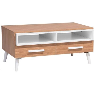 Table basse en bois clair Beliani - 100x60cm style scandinave - Publicité Table basse en bois clair Beliani - 100x60cm style scandinave - Publicité