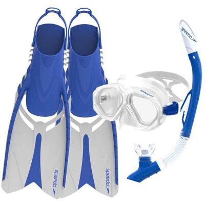 Speedo Leisure Dual Lenses Schnorchel-Set - Maske Flossen Speedo Leisure Dual Lenses Schnorchel-Set - Maske Flossen