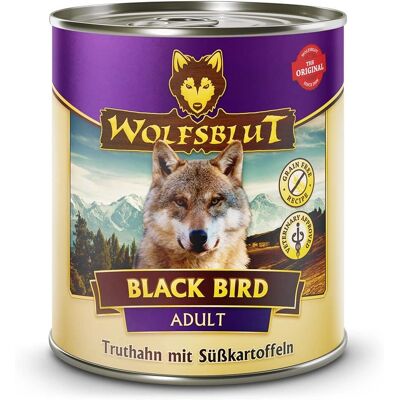 WOLFSBLUT Black Bird Dinde et Patates Douces 12x800g Nourriture pour chiens WOLFSBLUT Black Bird Dinde et Patates Douces 12x800g Nourriture pour chiens