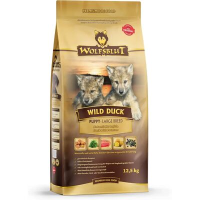 WOLFSBLUT Wild Duck Large Breed Puppy Mâncare uscată pentru căței WOLFSBLUT Wild Duck Large Breed Puppy Mâncare uscată pentru căței