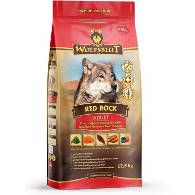 Karma dla psów Wolfsblut Red Rock z mięsem kangura - Dla dorosłych, Bez zbóż, 12,5kg Karma dla psów Wolfsblut Red Rock z mięsem kangura - Dla dorosłych, Bez zbóż, 12,5kg