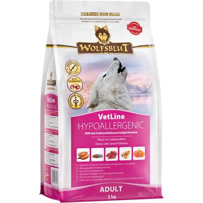Wolfsblut VetLine Hypoallergisch Pferdefutter 2kg Wolfsblut VetLine Hypoallergisch Pferdefutter 2kg
