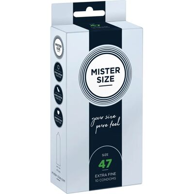 MISTER SIZE 47mm Kondome - Ultra Dünn, Schlank Fit MISTER SIZE 47mm Kondome - Ultra Dünn, Schlank Fit