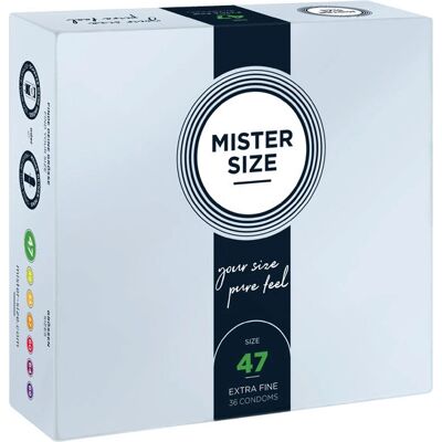 Preservativi MISTER SIZE 47mm - Vestibilità Slim - 36 Pezzi Preservativi MISTER SIZE 47mm - Vestibilità Slim - 36 Pezzi