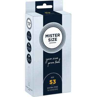 MISTER SIZE 53mm Kondome - 10 Stück MISTER SIZE 53mm Kondome - 10 Stück