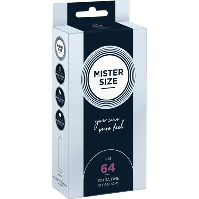 Prezerwatywy MISTER SIZE 64 mm - Extra Duży Rozmiar - Naturalne Uczucie Prezerwatywy MISTER SIZE 64 mm - Extra Duży Rozmiar - Naturalne Uczucie