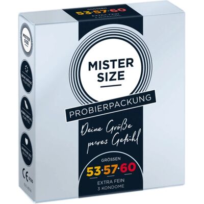 Preservativi MISTER SIZE 4260605480584 3 pezzi - Lisci Preservativi MISTER SIZE 4260605480584 3 pezzi - Lisci