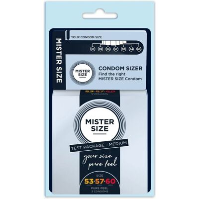 Mister Size Passion & Love Condom Set - Test & Fit Mister Size Passion & Love Condom Set - Test & Fit