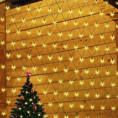 Salcar LED Weihnachtslichtnetz - 204 LEDs, 3m x 2m, Warmweiß Salcar LED Weihnachtslichtnetz - 204 LEDs, 3m x 2m, Warmweiß