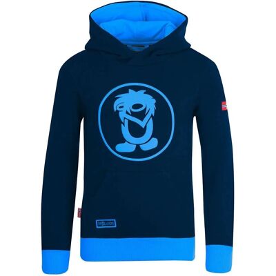 Felpa con Cappuccio Trollkids Bambini Blu Taglia S - Hoodie Felpa con Cappuccio Trollkids Bambini Blu Taglia S - Hoodie