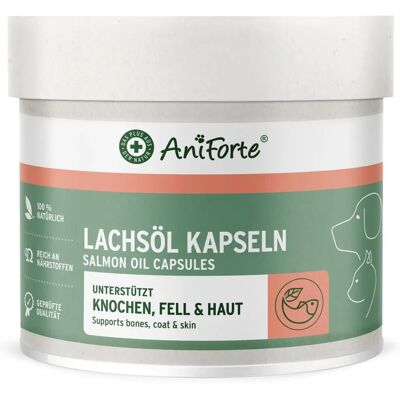 AniForte Lachsöl Kapseln - Unterstützt Haut & Fell AniForte Lachsöl Kapseln - Unterstützt Haut & Fell