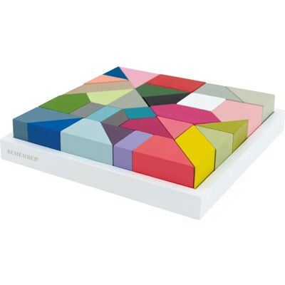 Remember - Holzpuzzle Thirty - Jeu de puzzle multicolore - Publicité Remember - Holzpuzzle Thirty - Jeu de puzzle multicolore - Publicité