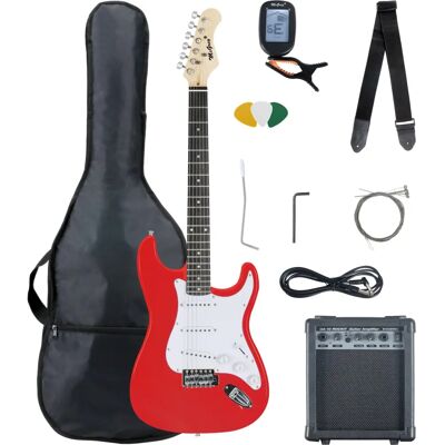Mcgrey - Pack - Rouge - Comprend des accessoires - Ensemble de guitare - Publicité Mcgrey - Pack - Rouge - Comprend des accessoires - Ensemble de guitare - Publicité