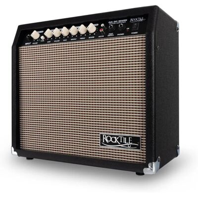 Rocktile - Ampli Guitare - 2-Canaux - 30W - Guitar Amplifier - Publicité Rocktile - Ampli Guitare - 2-Canaux - 30W - Guitar Amplifier - Publicité