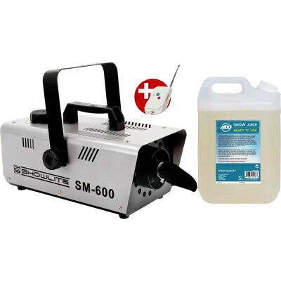 Showlite - SM 600 - 600W - 5L Liquide - Machine à neige - Publicité Showlite - SM 600 - 600W - 5L Liquide - Machine à neige - Publicité