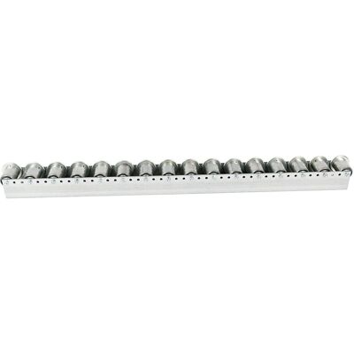 Kaiserkraft Stahlrollenleisten, 78 mm Teilung, Ø 50 mm, 2,4 m Länge - Rollenschienen Kaiserkraft Stahlrollenleisten, 78 mm Teilung, Ø 50 mm, 2,4 m Länge - Rollenschienen