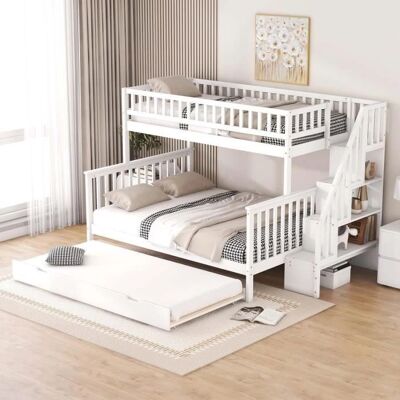ModernLuxe - Lit - Branco - 90x200 - 140x200 - Bunk bed ModernLuxe - Lit - Branco - 90x200 - 140x200 - Bunk bed