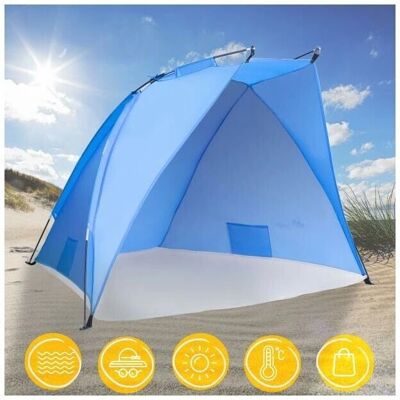 Tente de plage Tresko Protection UV Compacte Imperméable et Respirante - Publicité Tente de plage Tresko Protection UV Compacte Imperméable et Respirante - Publicité
