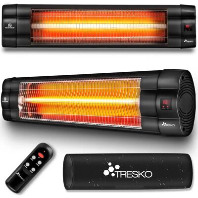 TRESKO Riscaldatore a Infrarossi - 2500W, Telecomando, 3 Livelli - Interno/Esterno TRESKO Riscaldatore a Infrarossi - 2500W, Telecomando, 3 Livelli - Interno/Esterno