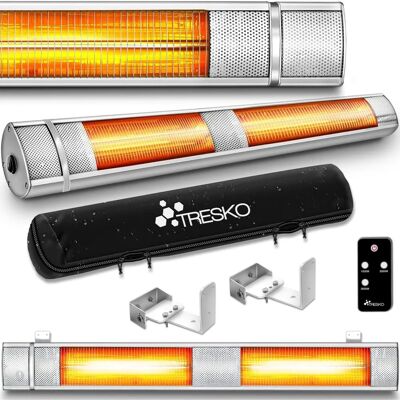 TRESKO Silber 3000W Infrarotheizung Wandheizer - Elektrisch, Fernbedienung TRESKO Silber 3000W Infrarotheizung Wandheizer - Elektrisch, Fernbedienung