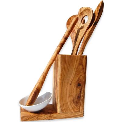 OLIVENHOLZ-ERLEBEN - ALL-IN - Gold - Kochbesteck-Set - Cooking Utensil Set OLIVENHOLZ-ERLEBEN - ALL-IN - Gold - Kochbesteck-Set - Cooking Utensil Set