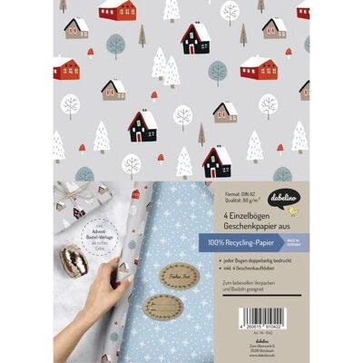 Dabelino Winter Landscape Geschenkpapier Set - Geschenkset Dabelino Winter Landscape Geschenkpapier Set - Geschenkset