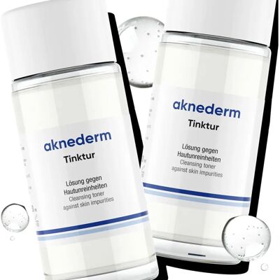 Aknederm Tinktur - Tiefenreinigender Hautklarer für Fettige Haut Aknederm Tinktur - Tiefenreinigender Hautklarer für Fettige Haut