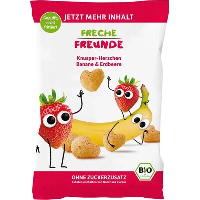 Bio przekąska Freche Freunde - Chipsy kukurydziane bananowe i truskawkowe - 30g Bio przekąska Freche Freunde - Chipsy kukurydziane bananowe i truskawkowe - 30g