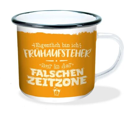 Trötsch Falsche Zeitzone 300ml Isolierbecher - Kaffeetasse Trötsch Falsche Zeitzone 300ml Isolierbecher - Kaffeetasse