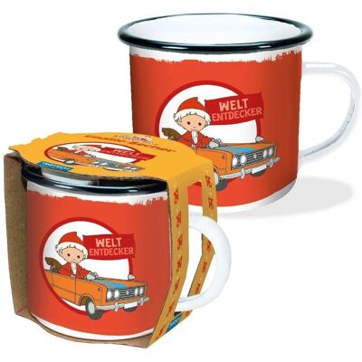 Trötsch Sandmännchen Emaille-Becher Weltentdecker - Becher Trötsch Sandmännchen Emaille-Becher Weltentdecker - Becher
