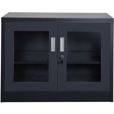 Jet-Line Ufa Dunkelgrauer Metallschrank - Aktenschrank Jet-Line Ufa Dunkelgrauer Metallschrank - Aktenschrank