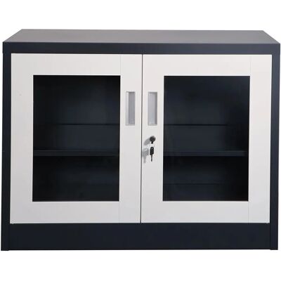 Jet-Line UFA Dunkelgrau-Weiß Aktenschrank - Aktenschrank Jet-Line UFA Dunkelgrau-Weiß Aktenschrank - Aktenschrank
