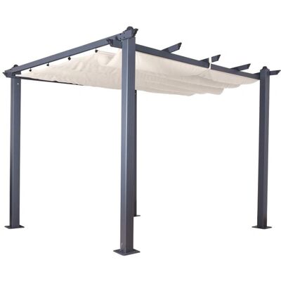Jet-Line Luxor Anthrazit-beige Pavillon - Großer Outdoor-Schirm Jet-Line Luxor Anthrazit-beige Pavillon - Großer Outdoor-Schirm