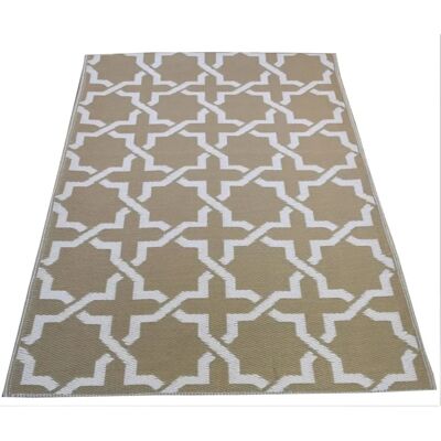 Jet-Line Gartenteppich Kunststoffteppich Modern - braun - 120x180 cm - Rug Jet-Line Gartenteppich Kunststoffteppich Modern - braun - 120x180 cm - Rug