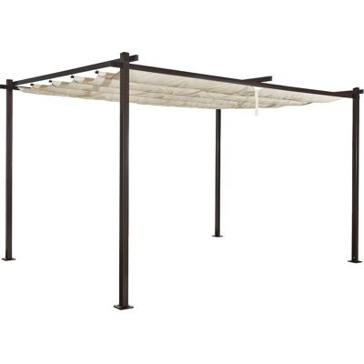 Jet-Line Luxor Pavillon - 3x4m beige-anthrazit - Pavillon Jet-Line Luxor Pavillon - 3x4m beige-anthrazit - Pavillon